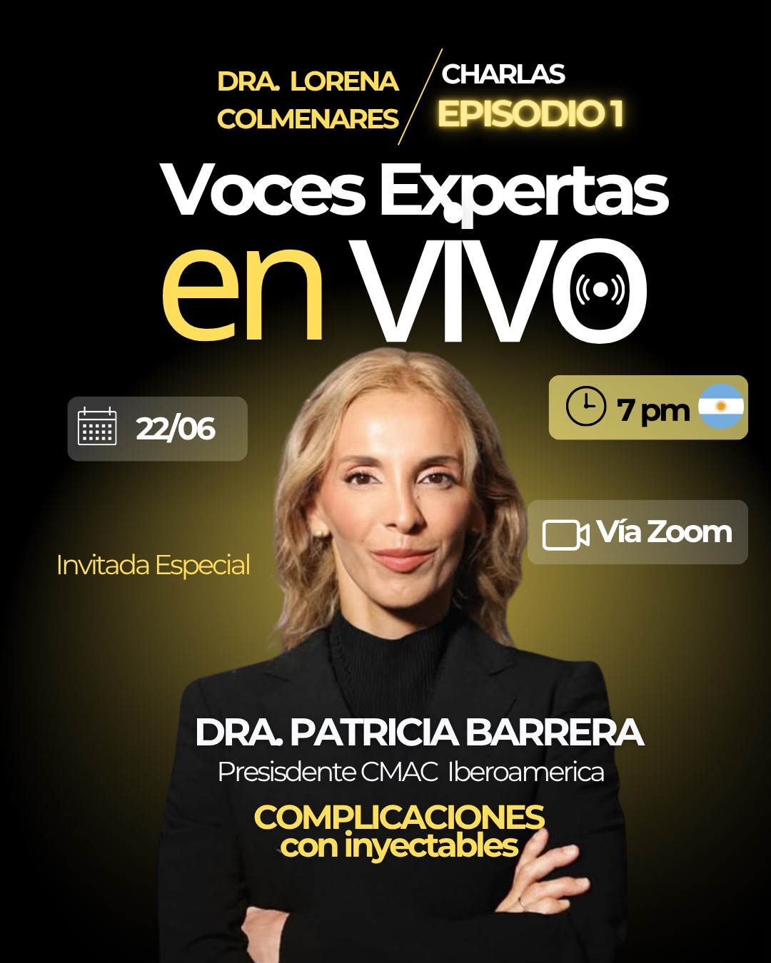 Dra. Patricia Barrera, invitada especial del Episodio 1 de Voces Expertas en Vivo